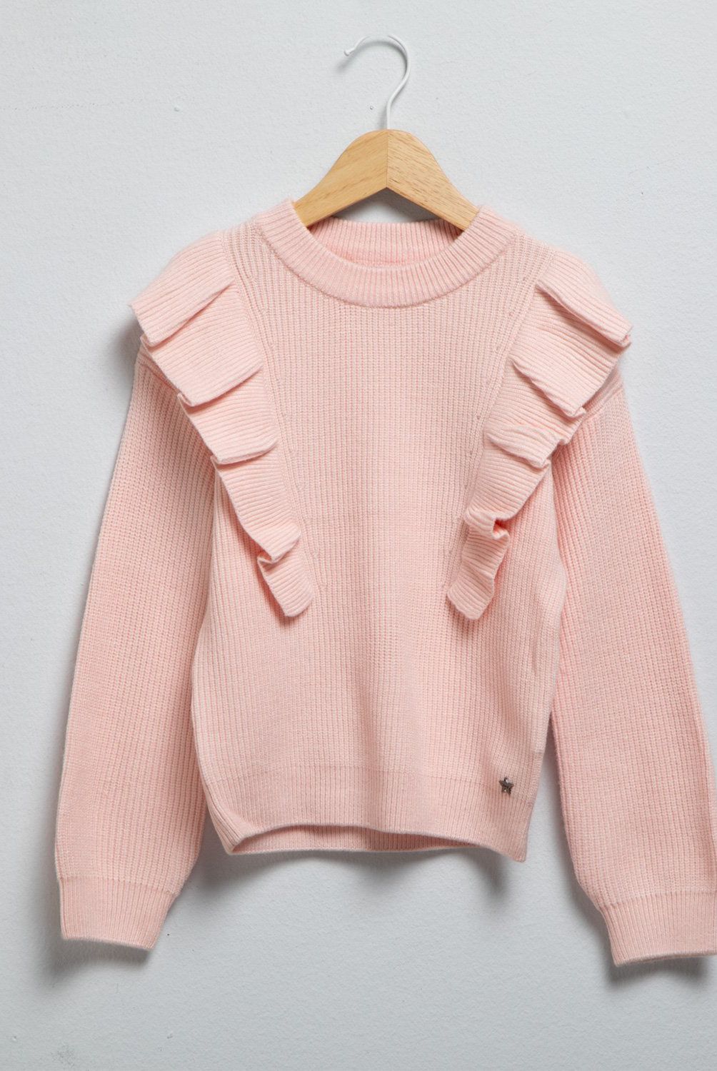 YAMP - Sweater Niña Yamp Manga Larga con Volantes