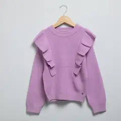 YAMP - Sweater Niña Manga Larga con Volantes
