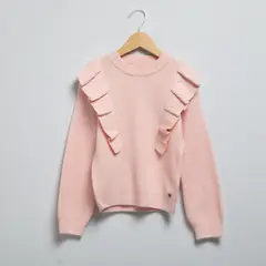 YAMP - Sweater Niña Manga Larga con Volantes