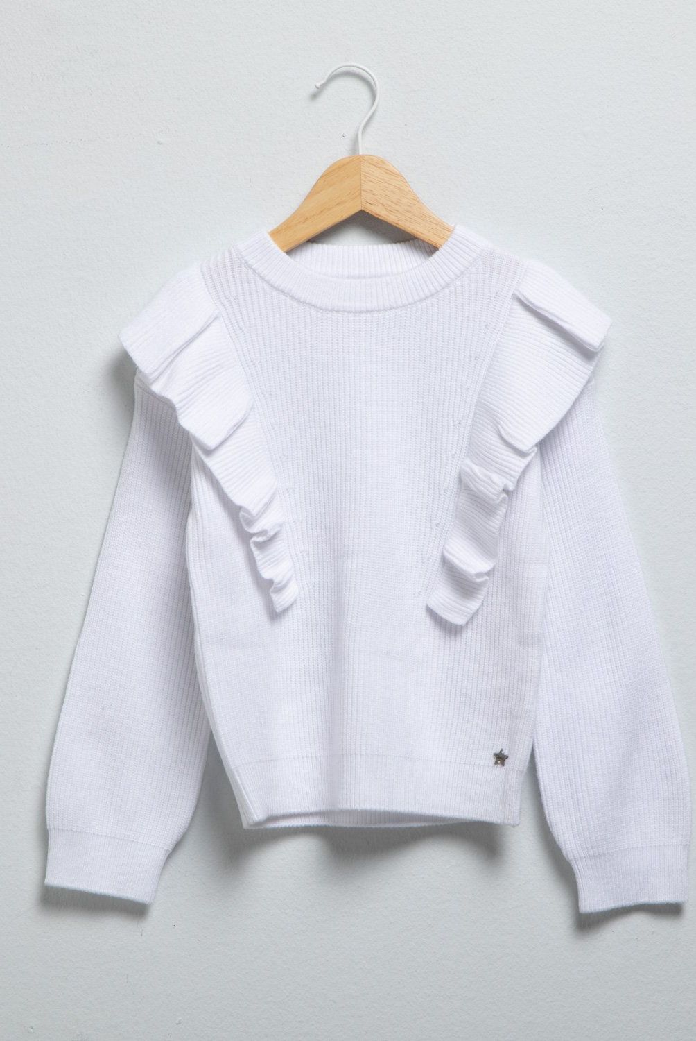 YAMP - Sweater Niña Yamp Manga Larga con Volantes
