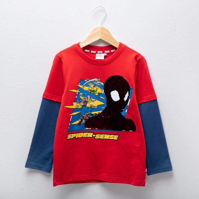 MARVEL - Polera algodón Niño Spider-Man Marvel