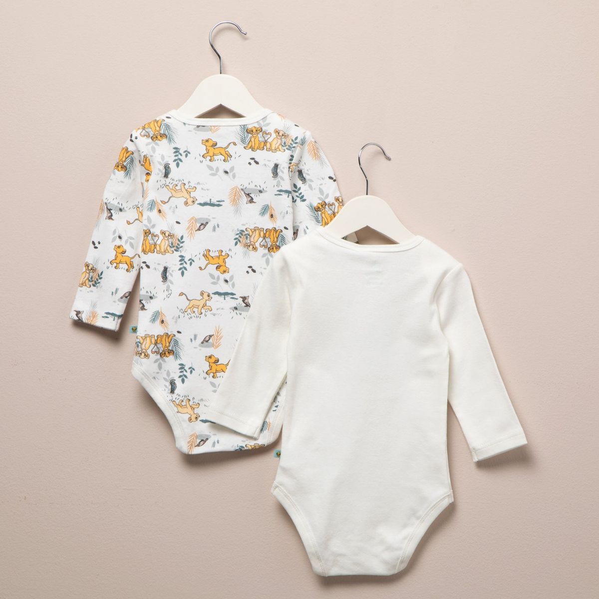 REY LEON - Pack De 2 Bodys Algodón Bebé Niño Rey Leon