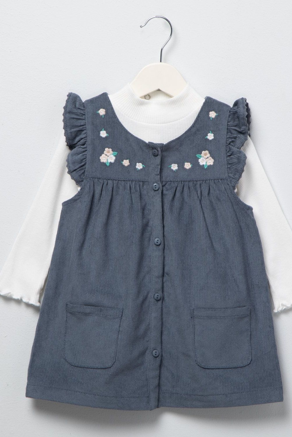 YAMP - Vestido Cotelé Más Polera Bebé Niña Yamp