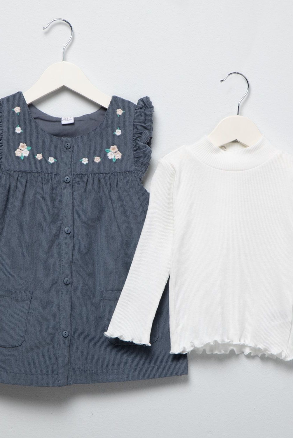 YAMP - Vestido Cotelé Más Polera Bebé Niña Yamp