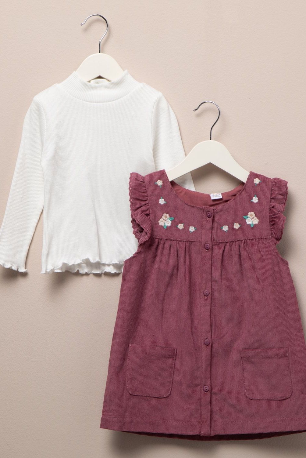 YAMP - Vestido Cotelé Más Polera Bebé Niña Yamp