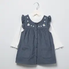 YAMP - Vestido Cotelé Más Polera Bebé Niña