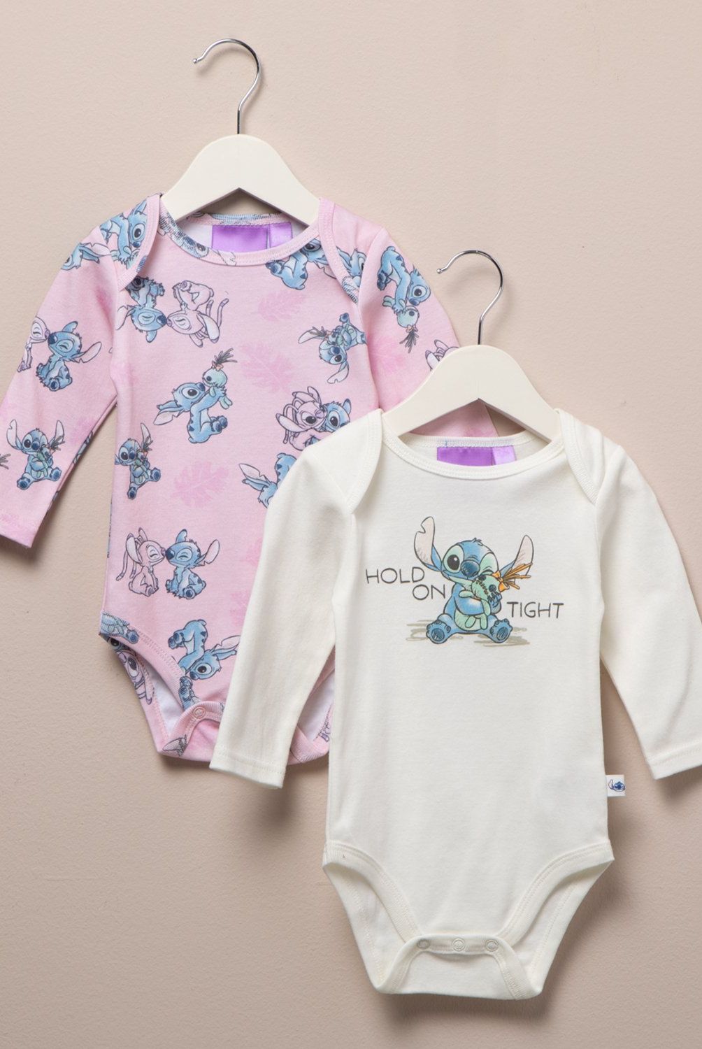 LILO & STITCH - Pack De 2 Bodys Algodón Bebé Niña Lilo & Stitch