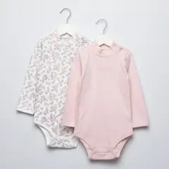 YAMP - Pack de 2 Bodys Algodón Bebé Niña