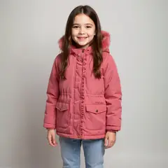 YAMP - Parka Larga Forro Peludo Niña