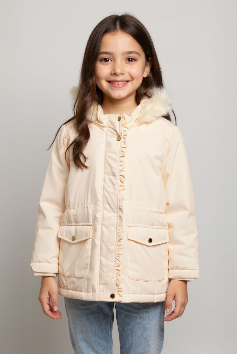 YAMP - Parka Larga Forro Peludo Niña Yamp