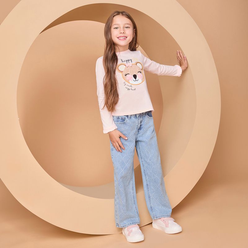 YAMP - Polera Algodón Con Aplicación Niña Yamp