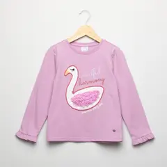 YAMP - Polera Algodón Con Aplicación Niña