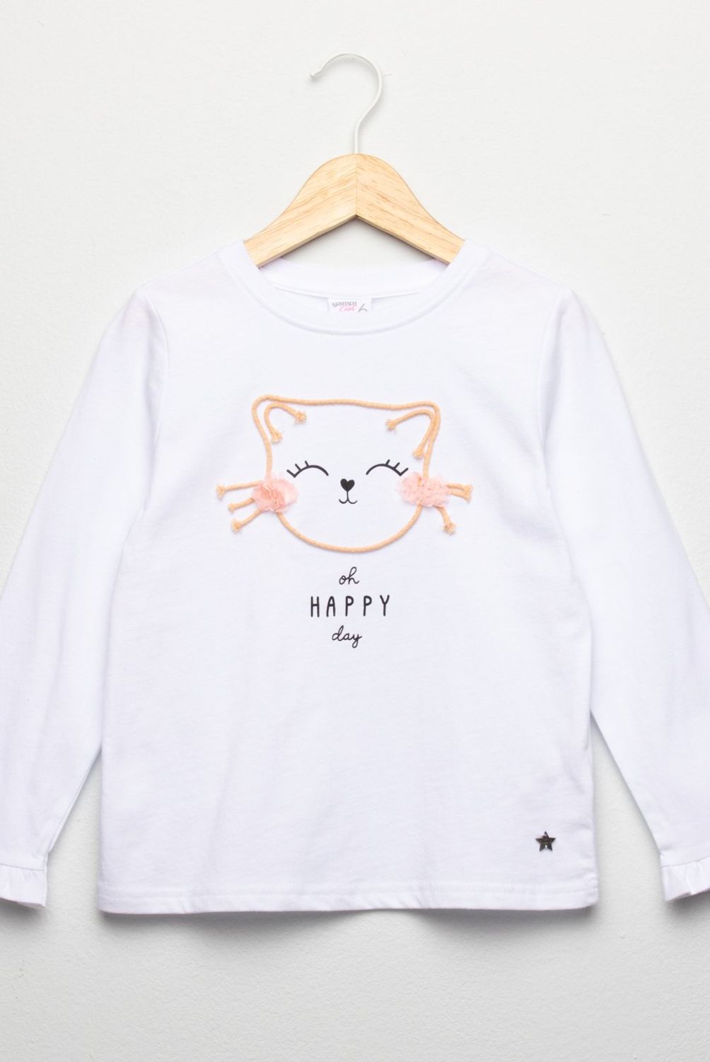 YAMP - Polera Algodón Con Aplicación Niña Yamp