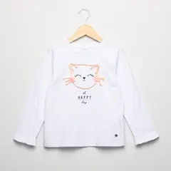 YAMP - Polera Algodón Con Aplicación Niña