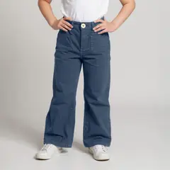 YAMP - Pantalón Wide Leg Algodón Niña Casual