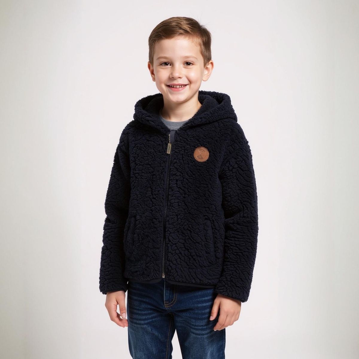 YAMP - Polerón Peludo Con Capucha Niño Yamp