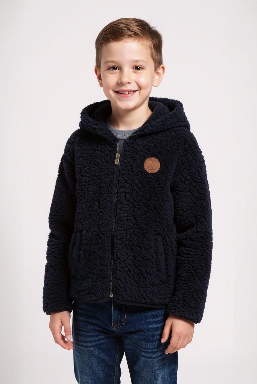 YAMP - Polerón Peludo Con Capucha Niño Yamp