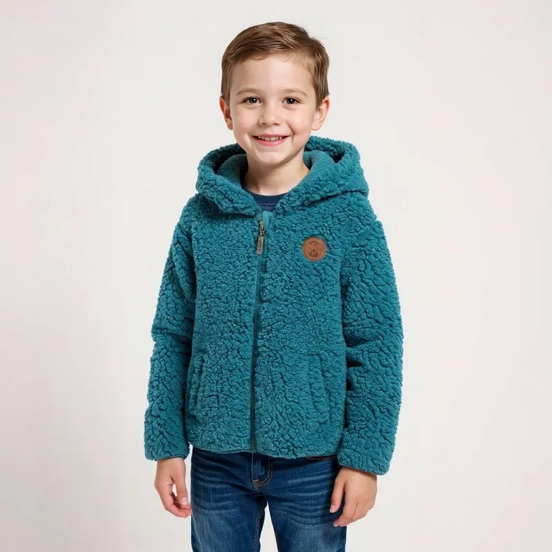 YAMP - Polerón Peludo Con Capucha Niño Yamp