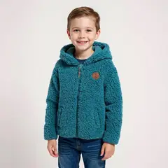 YAMP - Polerón Peludo Con Capucha Niño