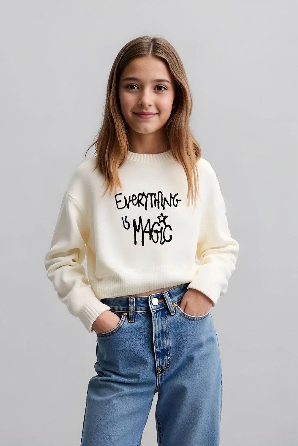 ELEVEN - Sweater Niña Eleven "Everything is Magic" Manga Larga