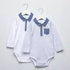 YAMP - Pack de 2 Bodys Algodón Bebé Niño
