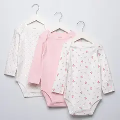 YAMP - Pack de 3 Bodys Algodón Bebé Niña