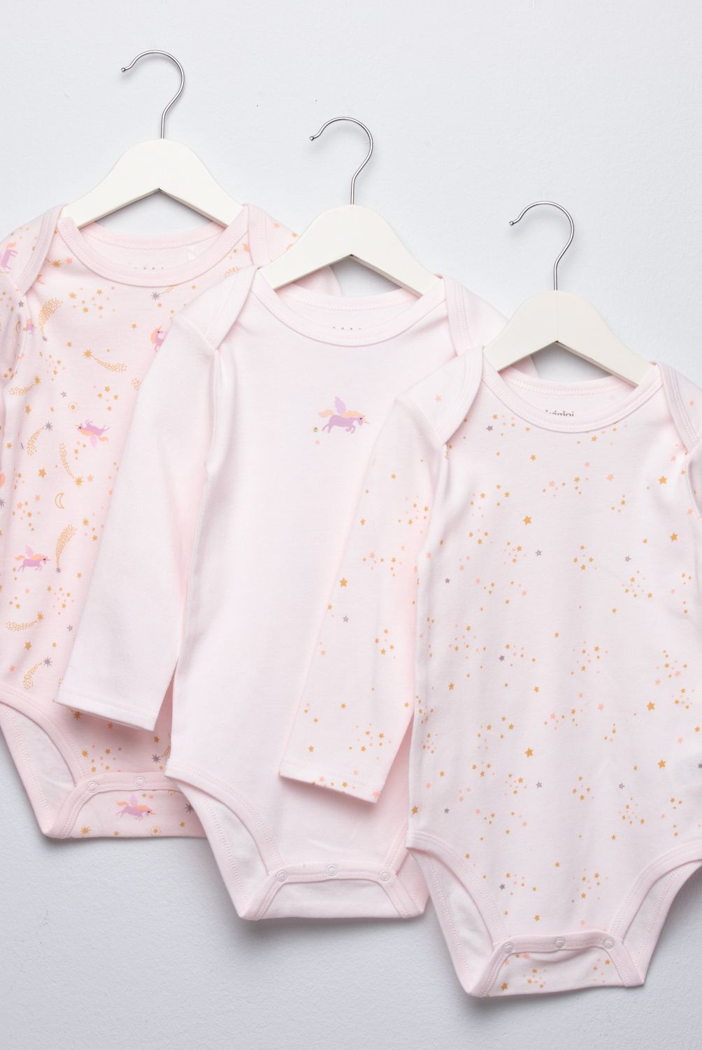 YAMP - Pack de 3 Bodys Algodón Bebé Niña Yamp