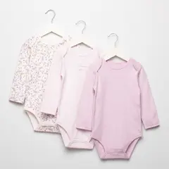 YAMP - Pack de 3 Bodys Algodón Bebé Niña