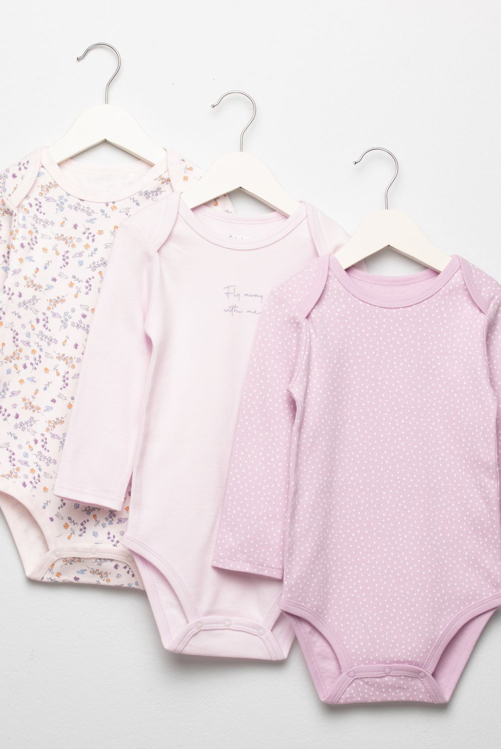YAMP - Pack de 3 Bodys Algodón Bebé Niña Yamp