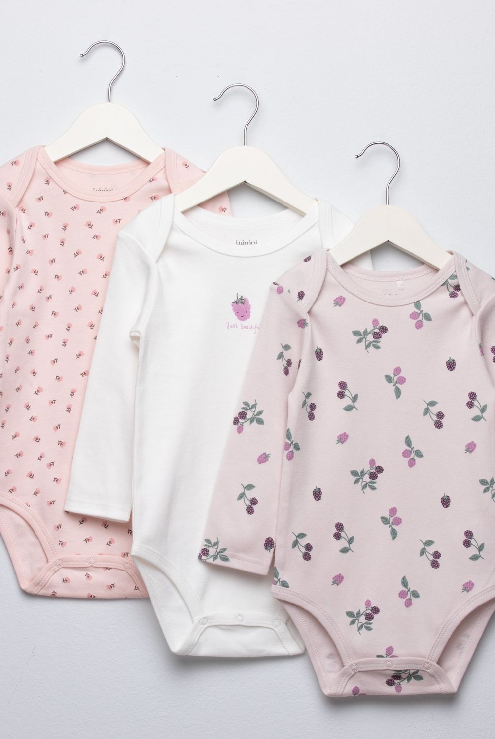 YAMP - Pack de 3 Bodys Algodón Bebé Niña Yamp