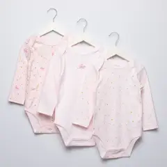 YAMP - Pack de 3 Bodys Algodón Bebé Niña