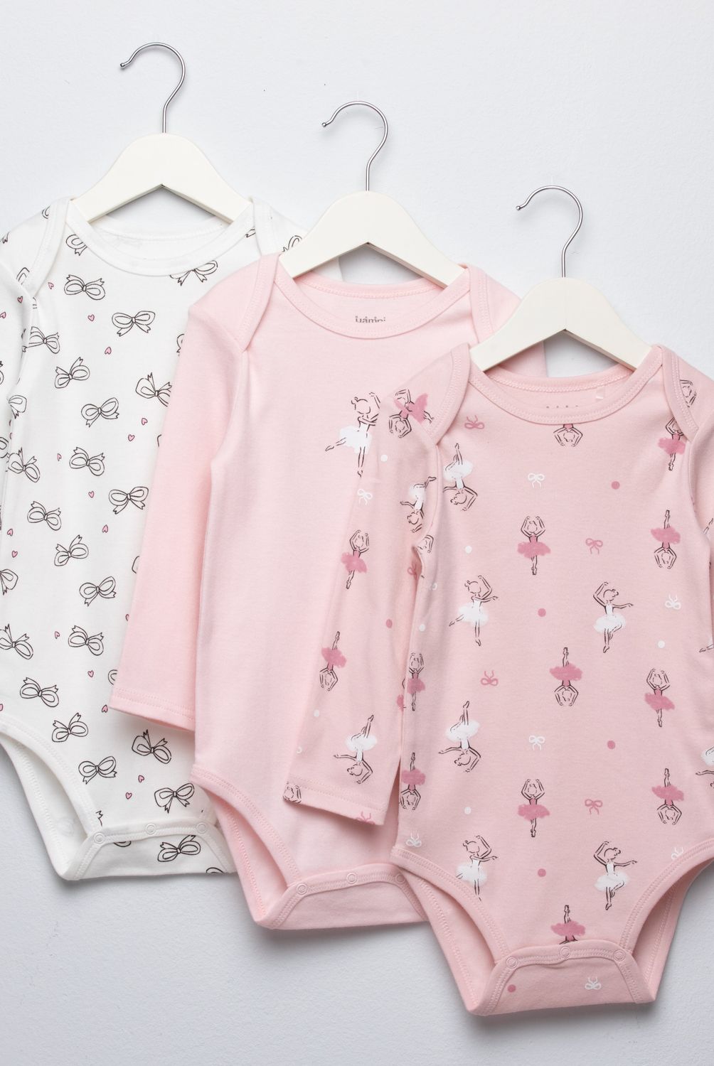 YAMP - Pack de 3 Bodys Algodón Bebé Niña Yamp
