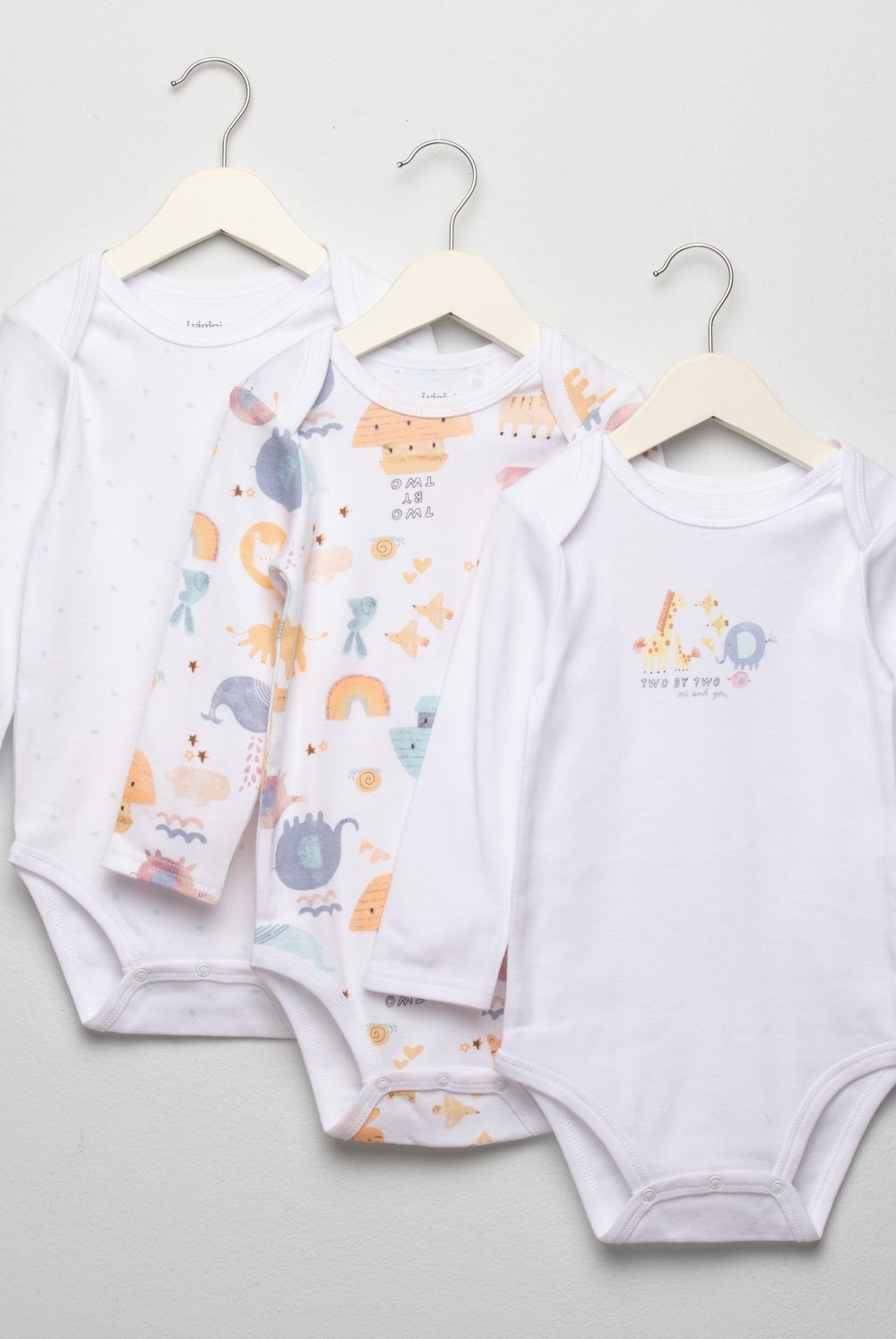 YAMP - Pack De 3 Bodys Algodón Bebé Niño Yamp