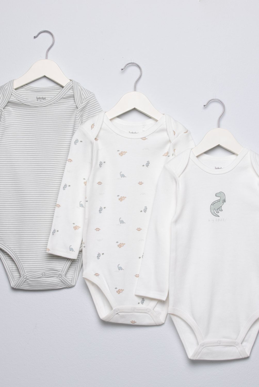 YAMP - Pack De 3 Bodys Algodón Bebé Niño Yamp