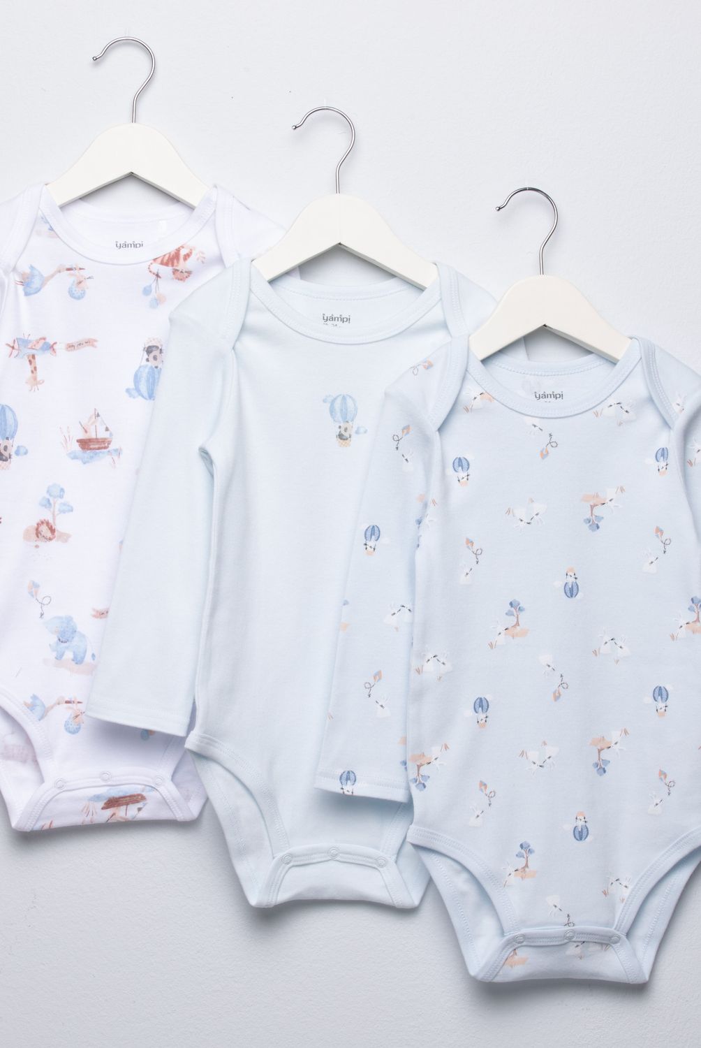 YAMP - Pack De 3 Bodys Algodón Bebé Niño Yamp
