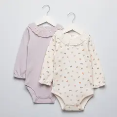 YAMP - Pack de 2 Bodys Algodón Bebé Niña