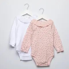 YAMP - Pack de 2 Bodys Algodón Bebé Niña