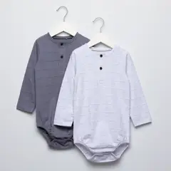 YAMP - Pack de 2 Bodys Algodón Bebé Niño