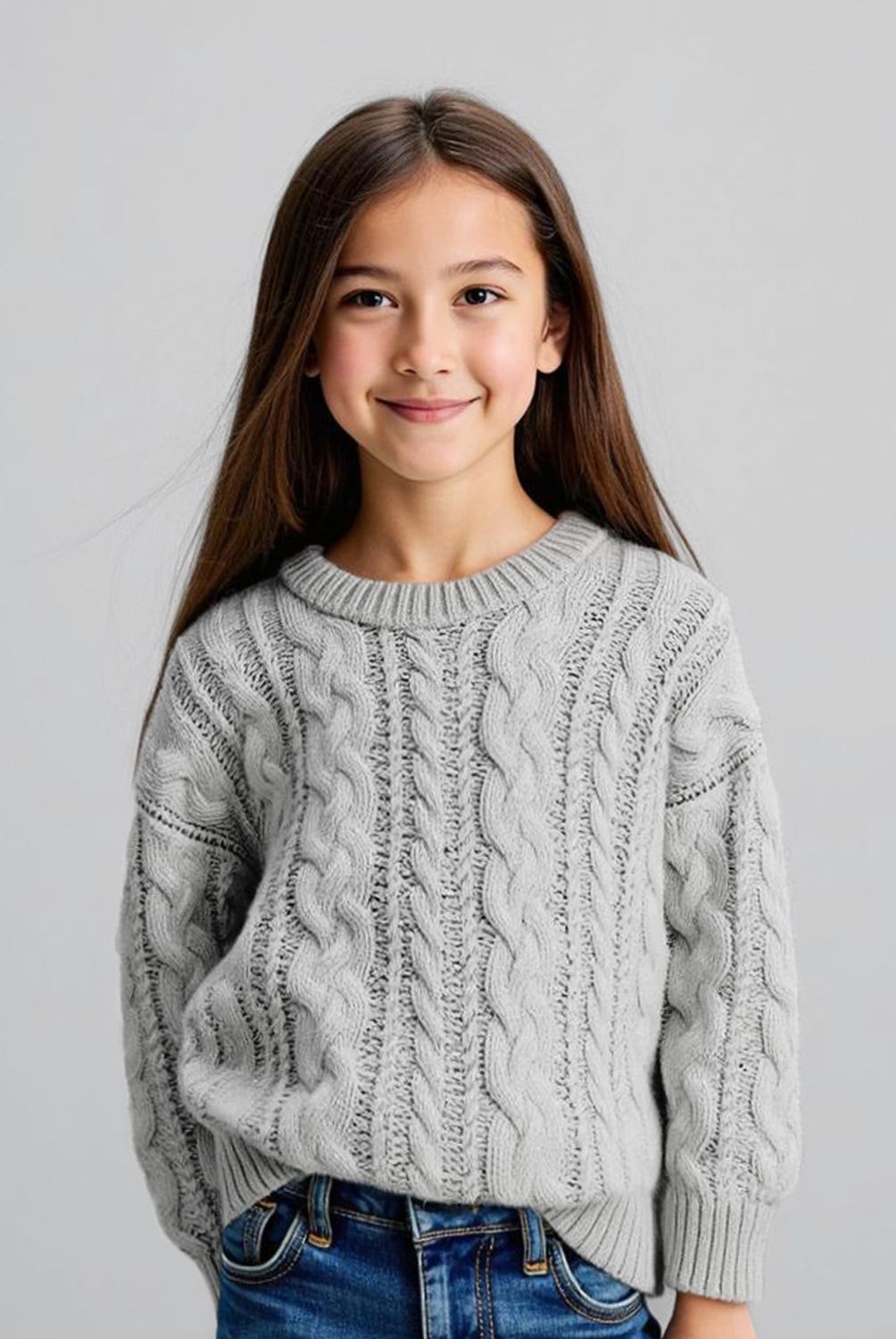 ELEVEN - Sweater Niña Eleven Diseño Trenzas