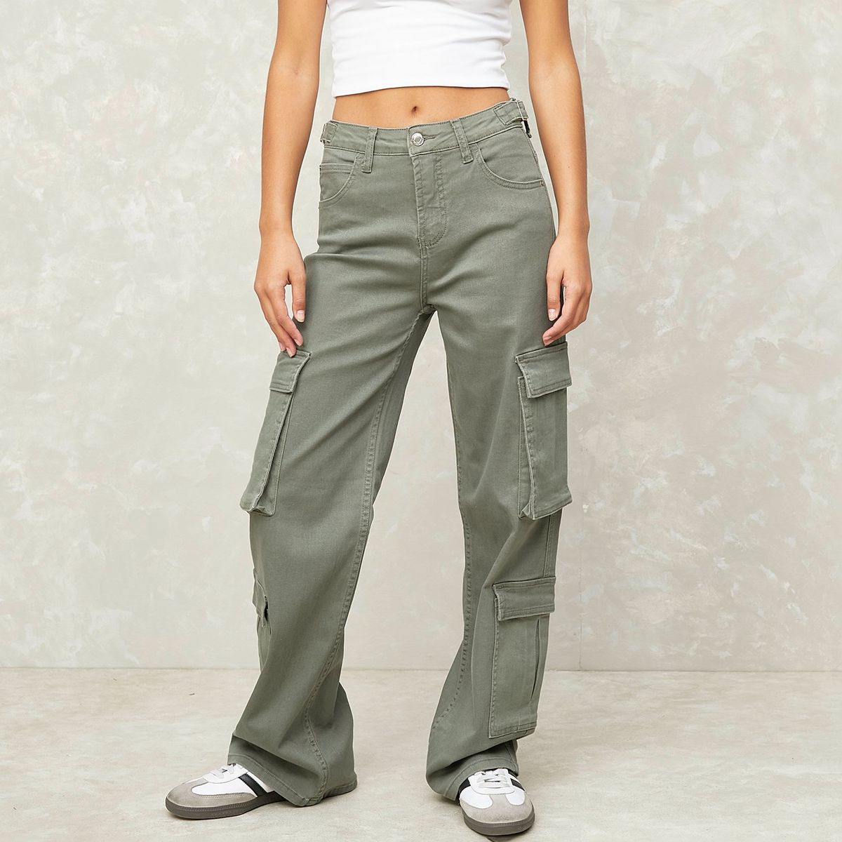 SYBILLA - Jeans Cargo Mujer Sybilla