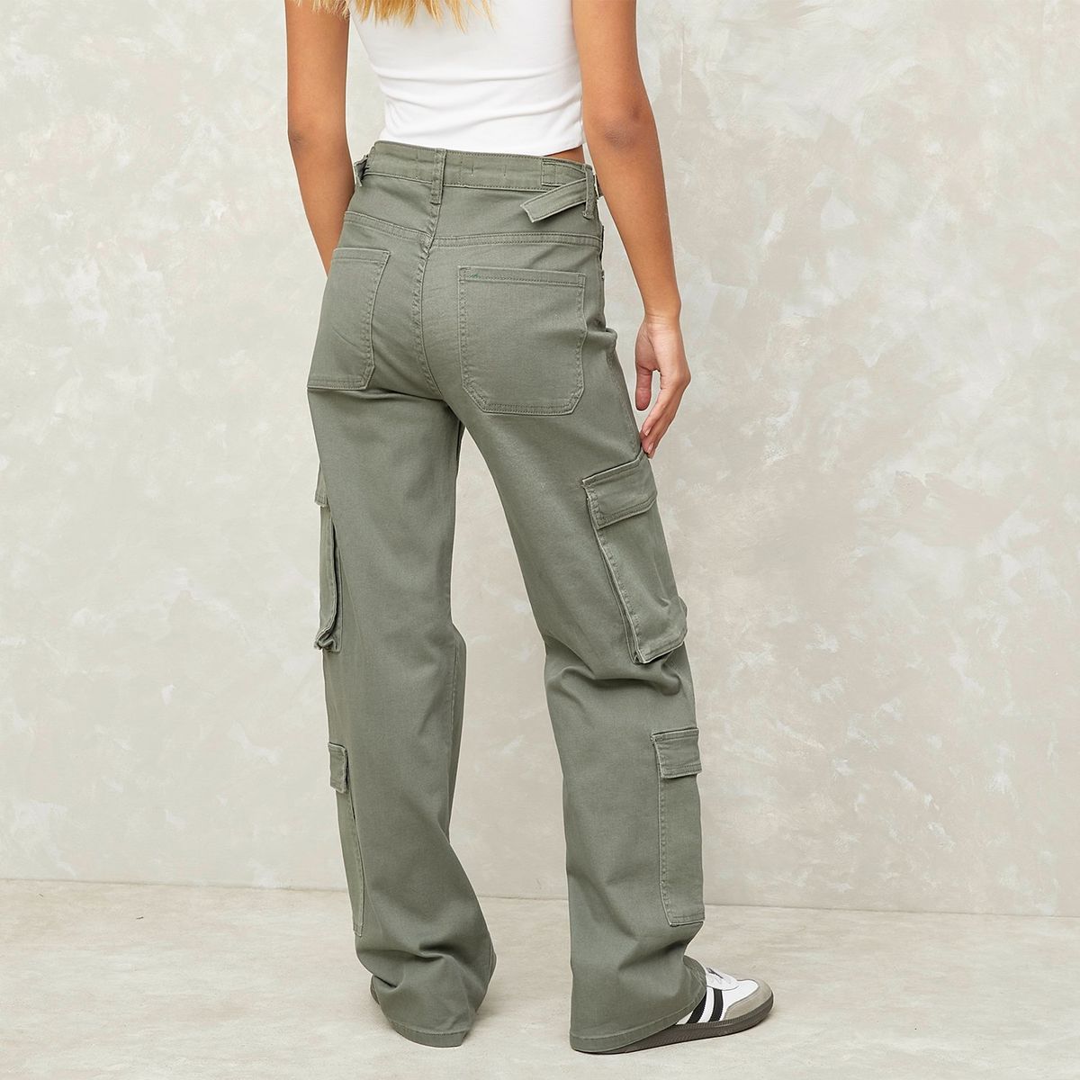 SYBILLA - Jeans Cargo Mujer Sybilla