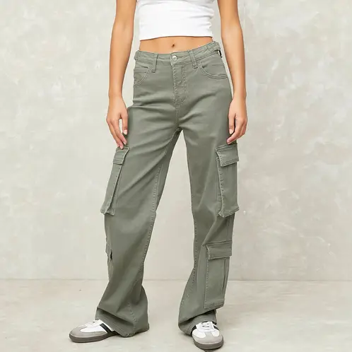 SYBILLA - Jeans Cargo Mujer