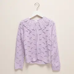 CONIGLIO - Chaleco Diseño Liso Niña Manga Larga