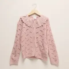 CONIGLIO - Chaleco Diseño Liso Niña Manga Larga