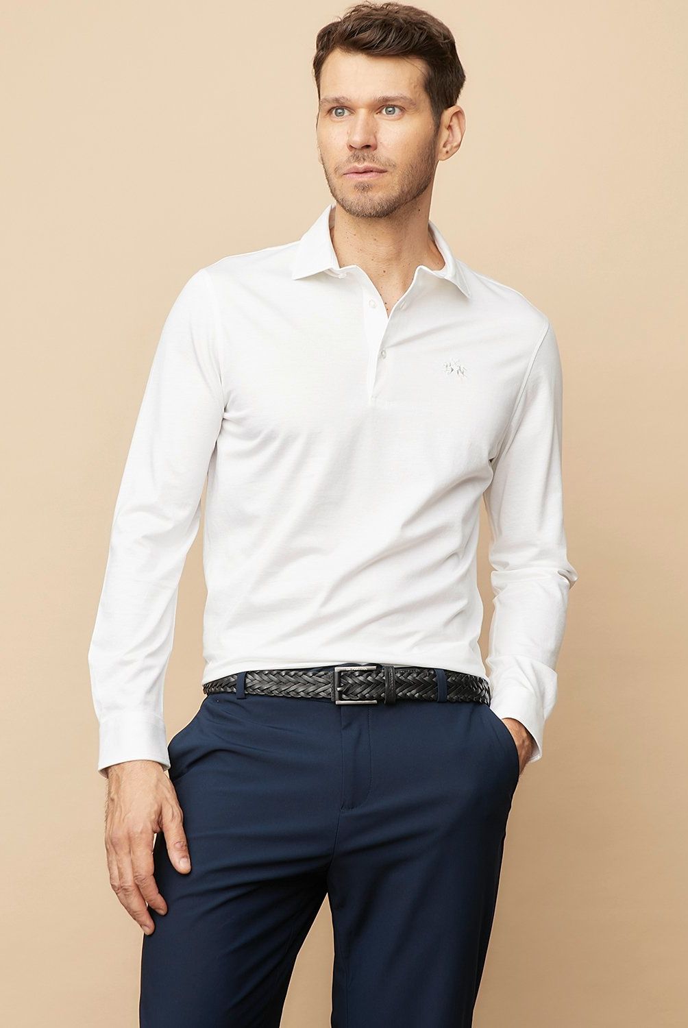 LA MARTINA - Camisa Casual Manga Larga Algodón Hombre La Martina