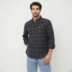 UNIVERSITY CLUB - Camisa Casual Manga Larga Algodón