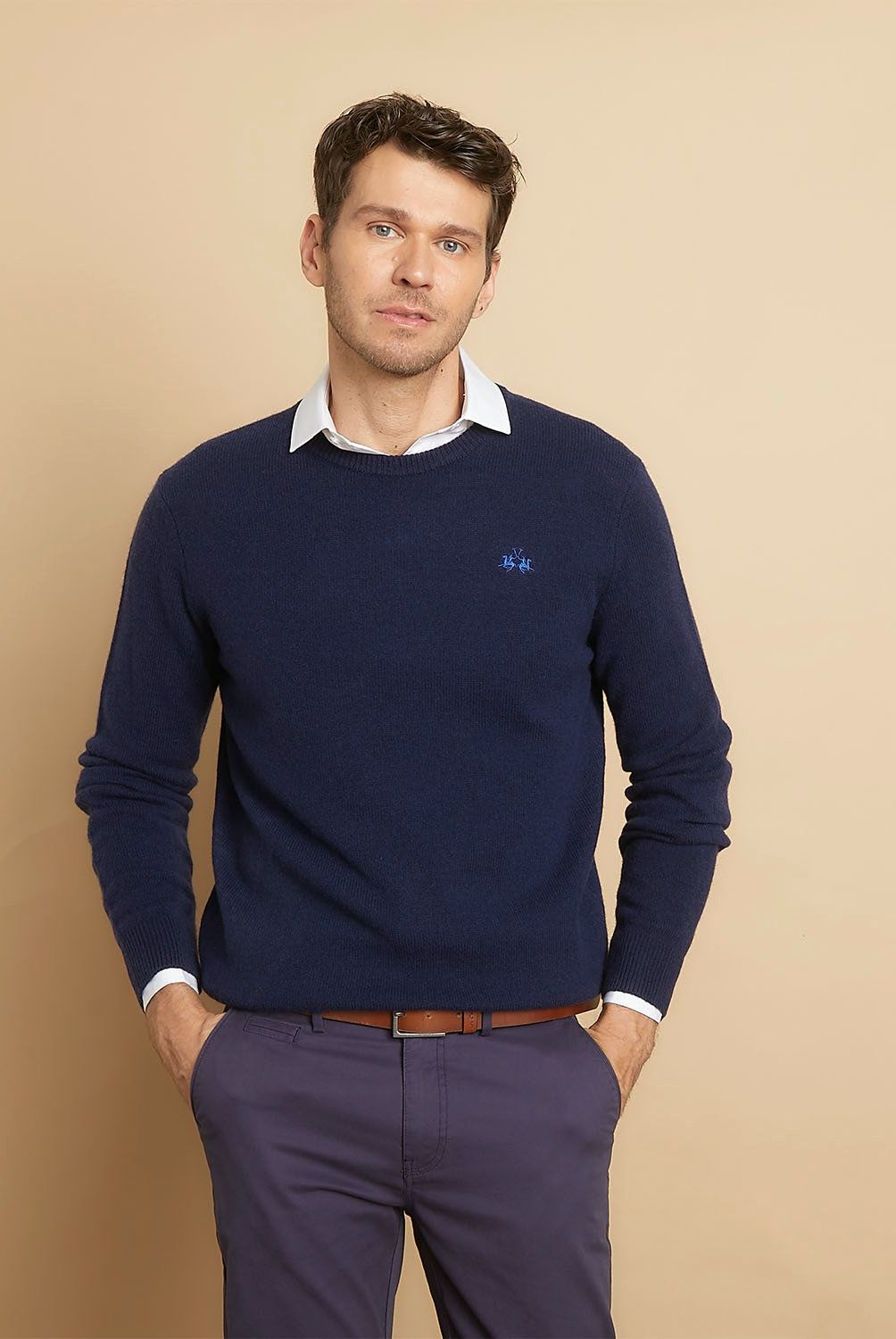 LA MARTINA - Sweater Crew Neck Lana Hombre La Martina