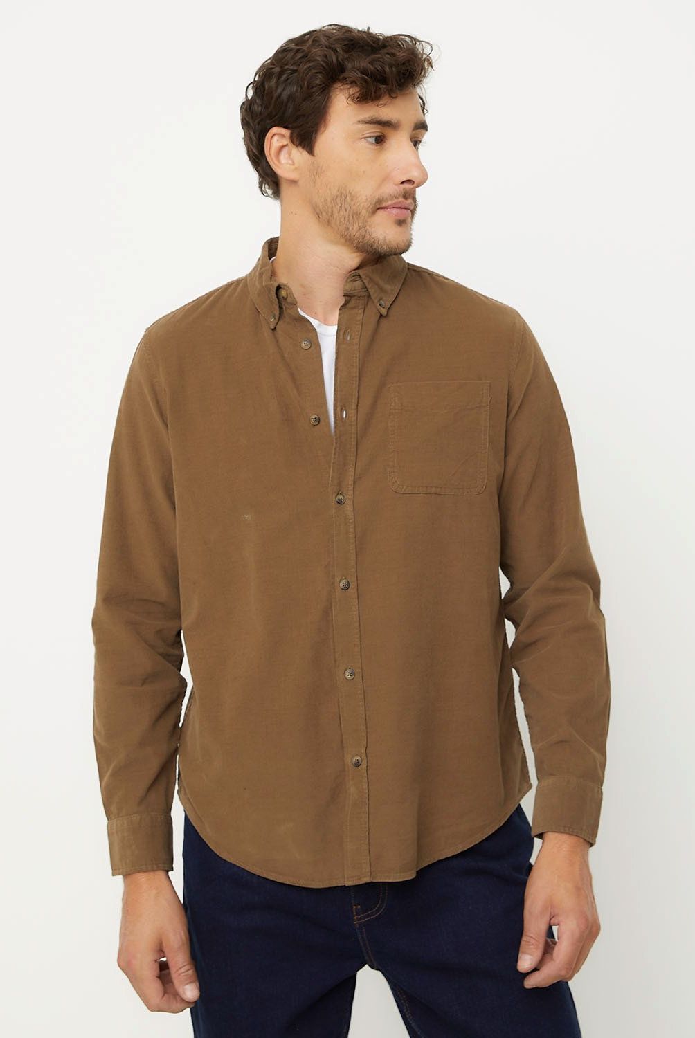 UNIVERSITY CLUB - Camisa Casual Manga Larga Algodón Hombre University Club