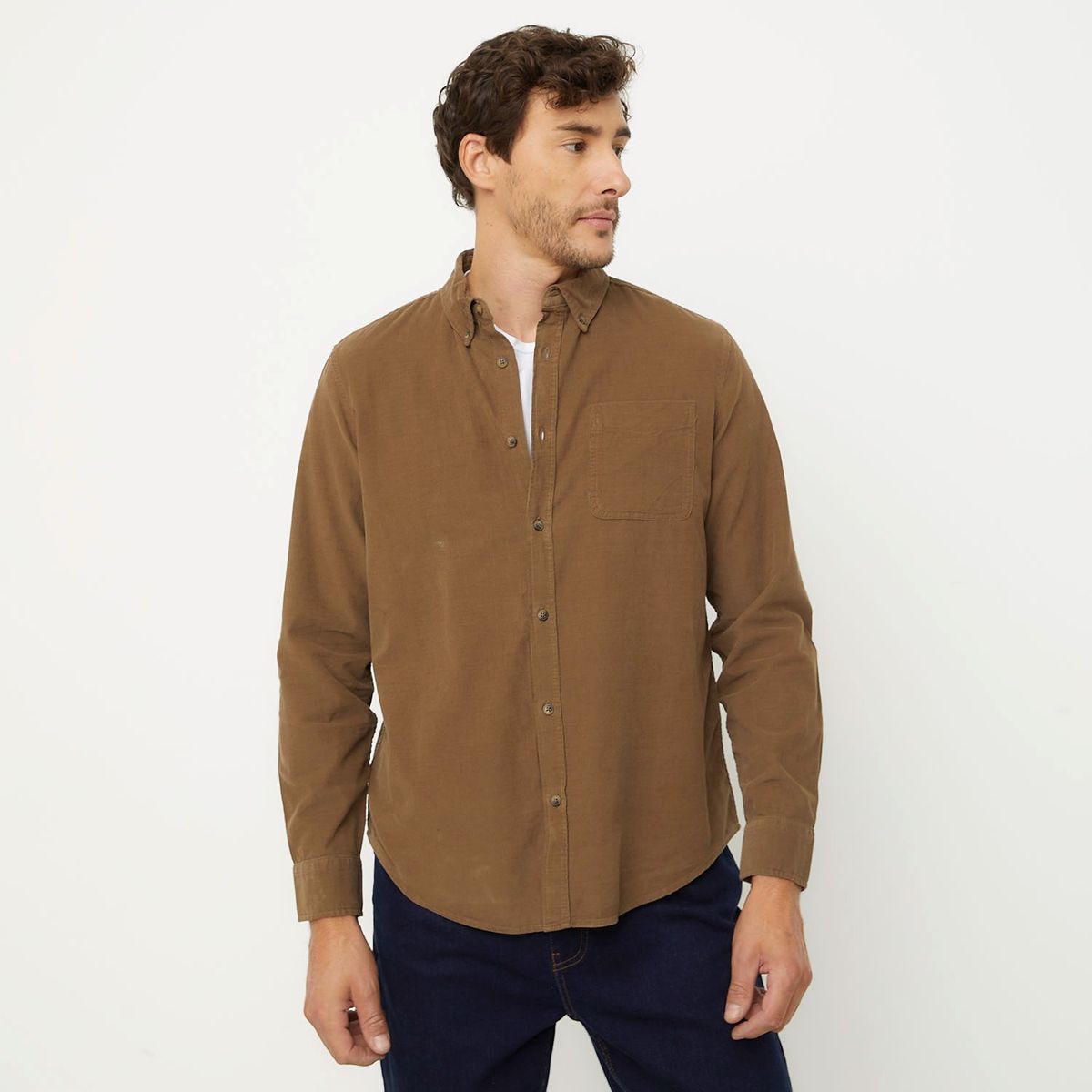 UNIVERSITY CLUB - Camisa Casual Manga Larga Algodón Hombre University Club