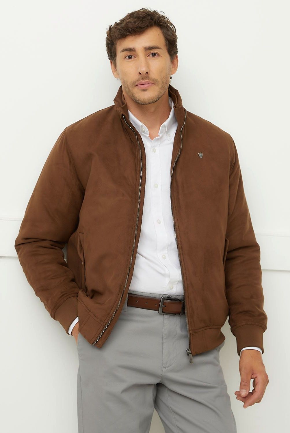 CHRISTIAN LACROIX - Chaqueta Suede Acolchada Hombre Christian Lacroix